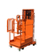 Orange Semi Electric Order Picker With 2.7m 3.3m 4m 4.5m Lifting Height