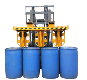 Hydraulic Clamp Stacker for Crane And Forklift 6 Drums Once , Drum Forklift Attachment
