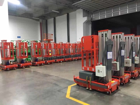 8 m de altura de plataforma elevación vertical de empuje manual