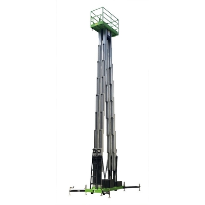 funcionamiento multi de la capacidad de cargamento del palo 150Kg de la plataforma aérea de aluminio de la tabla de elevación de los 20m constantemente