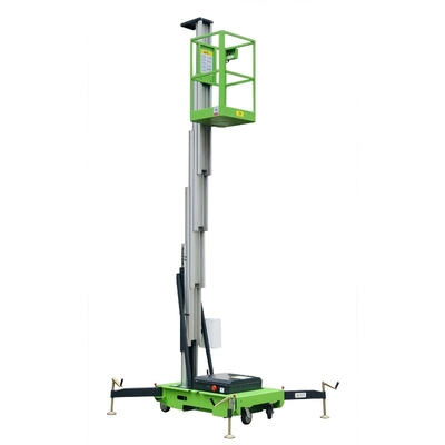 poder de elevación vertical hidráulico de aluminio de la tabla de elevación de la plataforma de trabajo aéreo de los 8m 0.75Kw