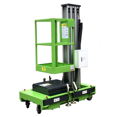poder de elevación vertical hidráulico de aluminio de la tabla de elevación de la plataforma de trabajo aéreo de los 8m 0.75Kw