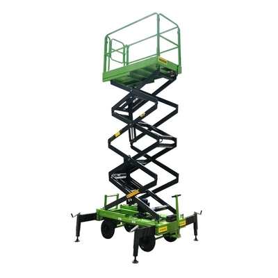 Manual ajustable que empuja la plataforma de la elevación hidráulica, plataforma de trabajo hidráulica los 6m 500kg