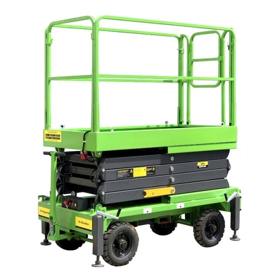 Manual ajustable que empuja la plataforma de la elevación hidráulica, plataforma de trabajo hidráulica los 6m 500kg