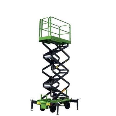 Manual ajustable que empuja la plataforma de la elevación hidráulica, plataforma de trabajo hidráulica los 6m 500kg