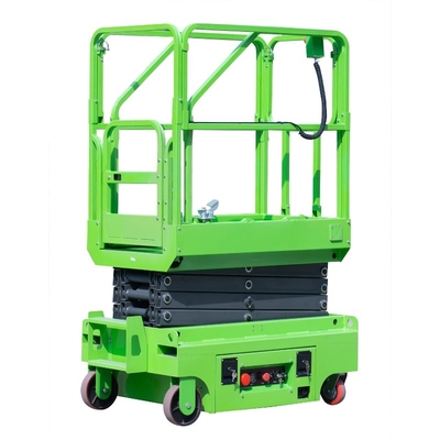 El manual ajustable que empuja mini móvil Scissor la plataforma de trabajo aéreo hidráulica de la elevación 3M 450kg