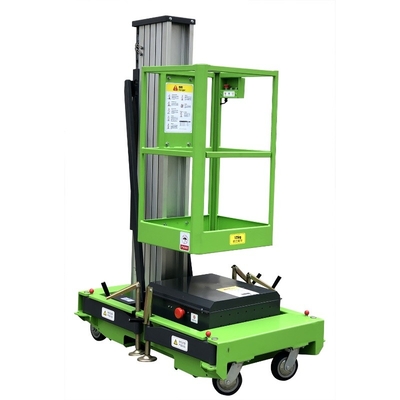 Capacidad de carga vertical eléctrica de la altura 130kg de la plataforma de los 10m de la elevación del solo palo móvil