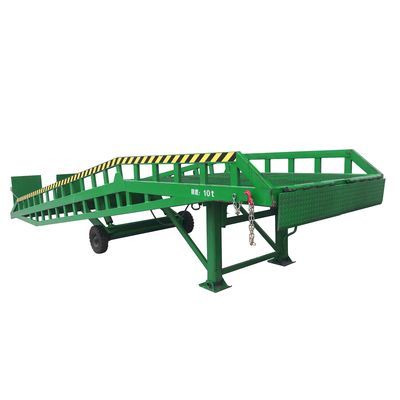 Blue Hydraulic Container Loading Mobile Yard Ramp 6000Kg Loading Capacity