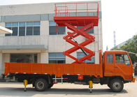 el camión de la altura de los 9m montado Scissor capacidad de cargamento de la tabla de elevación hidráulica de la elevación 500Kg