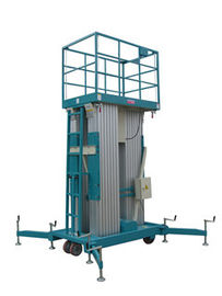 12M Platform Height Triple Mast Aluminum Aerial Work Platform with 300KG Loading Capacity